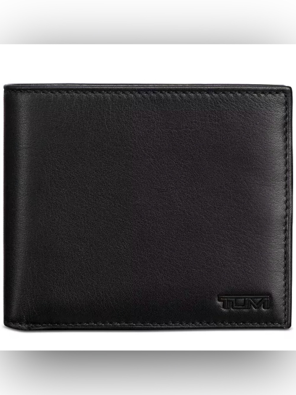 Tumi Black Leather Bi-Fold Wallet